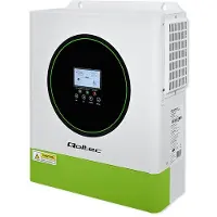 Qoltec Hybrid Off-Grid Solar Inverter 3500W | 100A | 24V | MPPT | BMS | Wi-Fi-alternativ |Sinus | Effektfaktor 1,0