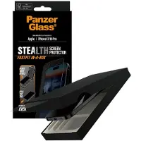 PanzerGlass Stealth Screen Protector w. Black Frame iPhone 17 | iPhone 16 Pro | Ultra-Wide Fit w. FASTFIT IN-A-BOX