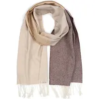 Profuomo Skjerf Lammeull Flerfarget Brun Beige