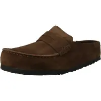 Birkenstock Naples Wrapped Suede Leather Sandaler brun