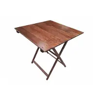 Wellhome Sammenleggbart Nattbord I Bøk Med Valnøttfinish 70x50x76 Cm