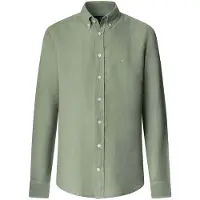 Hackett Hm3010635 Linen Skjorte Med Lange Ermer