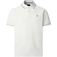 Hackett for man. HM5600136 Heritage Fit Classic off-white polo shirt (XXL), Casual, Cotton, Short sleeve