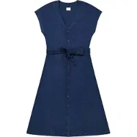 Lee Belted Kortermet Midi-kjole