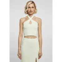 Urban Classics Rib Knit Crossed Neckholder Ermeløs Topp