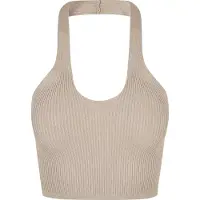 Urban Classics Rib Knit Crossed Neckholder Ermeløs Topp