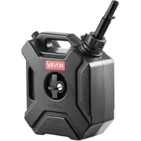 Vevor Drivstoffbeholder, 5 l, Bensinkanne med tut og låsbar brakett, 15 l/min maks. strømningshastighet, sikker og lekkasjesikker, bærbar flat væskebeholder for de fleste biler, motorsykkel, ATV, UTV,