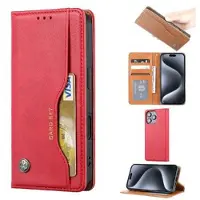 Mtp Products iPhone 16 Pro Kortsett lommebokveske - rød
