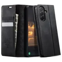 CASEME Samsung Galaxy A57 033 Lommebok-etui med kalvestruktur og RFID-blokkering - Svart