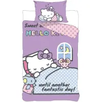 Licens Hello Kitty sengetøy - 100% bomull - Junior sengetøy 100x140 cm - Sweet Dreams