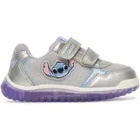 Geox Blinkende sko - B Lightyloo - Sølv/Lilla m. Stitch - - 23 - Blinkende sko