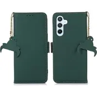 Mtp Products Samsung Galaxy S26+ lommebokveske i lær med RFID - grønn