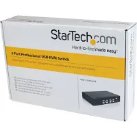 StarTech.com 4 Port Vga Usb Kvm Switch With Dokkingstasjon