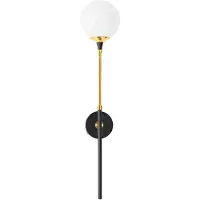 Stilnovo vegglampe Galassia, bredde 14 cm, gullfarget