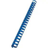 GBC CombBind - 22 mm - 21 ringer - A4 (210 x 297 mm) - 195 ark - blå - 100 stk plastbindekam - for CombBind C110, C210, C250PRO