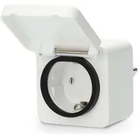 Nedis SmartLife - Smartplugg - trådløs - ZigBee 3.0 - 2.405 - 2.48 GHz - hvit