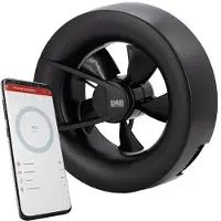 DUKA Ventilation Duka Ventilator S8 Wi-Fi Black - Rund Ø193 mm i sort