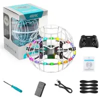 Mtp Products 4DRC 4D-V49 Fotball-drone med 360-flips, LED-lys - hvit