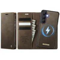 CASEME Samsung Galaxy S26+ C49 2-i-1 avtakbar lommebokveske - MagSafe-kompatibel, RFID - Kaffe