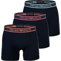 Emporio Armani for man. EM000261_AF20669 Set of 3 Core Logobanda navy boxer shorts (L), Homewear, Cotton