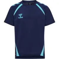 Hummel T-skjorte - hmlLead 2.0 Jersey - Marine/Blue Fish - - 8 år (128) - T-skjorte