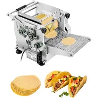Vevor elektrisk tortillamaskin, 5,5 tommers diameter automatisk mais tortillamaskin med non-stick belegg, elektrisk chapatti-maskin egnet for produkter sopes gorditas roti pita tortilla pizza