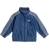 Adidas Originals Firebird Denim Genser Med Hel Glidelås