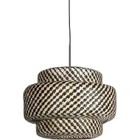 Steinhauer Hengelampe Sparkled Light 4478ZW, flettet bambus, Ø 53 cm