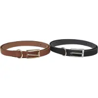 Urban Classics Slim Synthetic Velour Leather Belte 2 Enheter