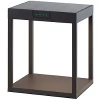 KLEWE LED-solcellelampe RADIA GROUND, antrasitt, 25 cm aluminium IP65