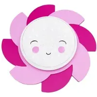 Elobra LED-vegglampe Sun Starlight Smile, rosa