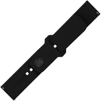FIXED - Klokkestropp for smart armbåndsur - silicone, quick release, 22 mm - 160-235 mm - svart