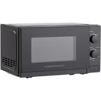 Scandomestic MWS20B, Benkeplate, Solo mikrobølge ovn, 20 l, 700 W, Rotasjon, Sort