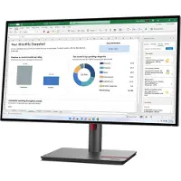 Lenovo ThinkVision P27h-30 - LED-skjerm - 27 - 2560 x 1440 QHD @ 60 Hz - IPS - 350 cd/m² - 1000:1 - 4 ms - HDMI, DisplayPort, USB-C - ravnsort