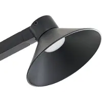 LUCANDE LED-vegglampe Steve, svart, 24 cm, USB, dimbar