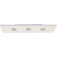 Pure LED-taklampe Neo, 120 cm, aluminium, CCT, fjernkontroll