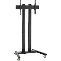 Vogel's Professional Connect-it TD2044 - Vogn (vognsokkel, 2 poler, grensesnittsstang, 2 kontaktflateremser) - for LCD-skjerm - svart - skjermstørrelse: inntil 65