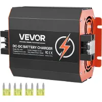Vevor 12V 40A DC til DC batterilader, 500W, innebygd batterilader for bly-syre, litium, AGM, GEL og overfylte batterier, smart flertrinnslading, for bobiler, nyttekjøretøy, båter, yachter