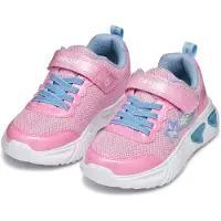 Geox Blinkende sko - J Assist - Rosa/Lt Sky - - 24 - Blinkende sko