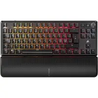 Corsair K70 CORE TKL WIRELESS RGB - Tastatur - TKL - bakgrunnsbelyst - trådløs - Bluetooth, USB, 2.4 GHz - QWERTY - Nordisk - tastsvitsj: CORSAIR MLX Red v2 - svart