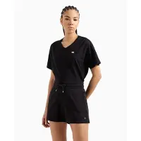 EA7 for woman. 7W000079_AF13135 Felpa shorts black (XXS), Casual, Sport, Cotton, Multisport