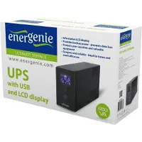 EnerGenie 850 VA UPS med LCD-Skjerm – Avansert Beskyttelse for Hjem og Kontor