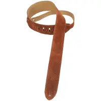 Levys Leathers Simply Suede 2" Guitar Strap Brown