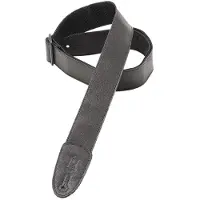 Levys Leathers Tri Glide 2" Leather & Polypropylene Guitar Strap Black