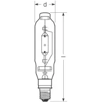 Radium Halogen-metall-damppære E40 2050W HRI-T D/I klar