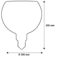 Segula LED Floating Bambus natur G300 E27 5W 2.200 K dimbar
