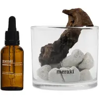 Meraki Lavastone & Wood Diffuser Set - Herbal Calm/White