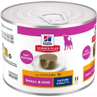 Hill's Pet Nutrition Mature Small & Mini Mousse - Kylling (12 x 200 g)