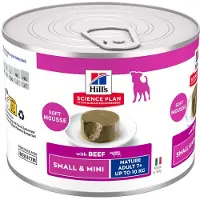Hill's Pet Nutrition Mature Small & Mini Mousse - Storfe (12 x 200 g)