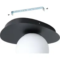 Eglo taklampe CASTROVIDO svart 24 cm 1 lyskilde IP44 G9-LED
